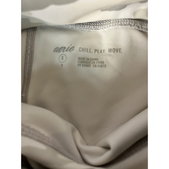 Aerie Camo High Rise Leggings Size S Gray White Athletic Yoga Stretch Pants - Picture 3 of 6